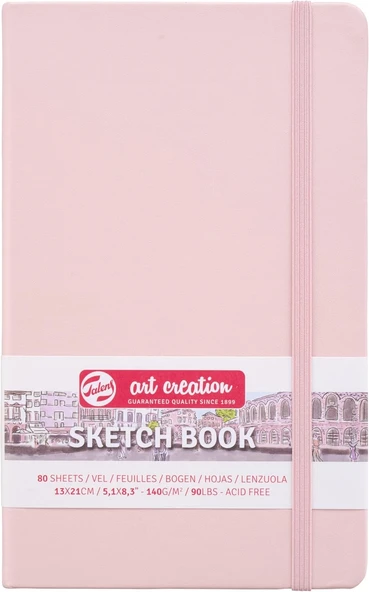 ターレンスジャパン(Talens Japan) Tarens T9314-012M Creations Eskiz Defteri, Çizim Defteri, 5,1 X 8,3 Inç (13 X 21 Cm), Pastel Pembe, Kalınlık: 140 G/M2), İnce, Asitsiz Kağıt, 80 Yaprak Ciltli ürün görseli 1