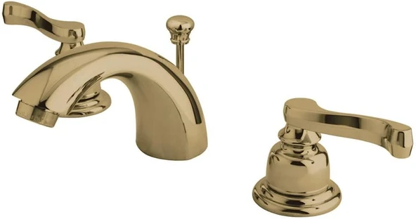 Pirinç Kb8952Fl Royale-Breitgefaechert Banyo Musluk Pirinç Pop-Up-Akım, Pirinç Cilalı ürün görseli 1