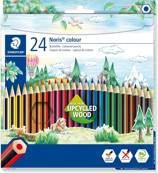 Staedtler 185 C24 Noris Color Kuru Boya 24'Lü ürün görseli 1