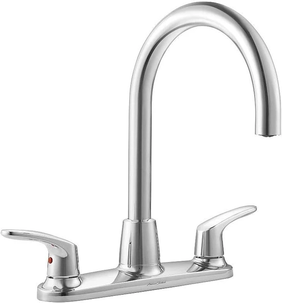 American Standard 7074550.002 Colony İki Saplı Yüksek Arklu Mutfak Bataryası Cilalı Krom Daha Az Sray ürün görseli 1