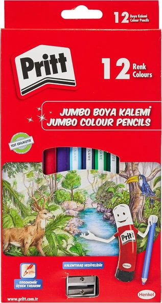 Pritt 12'Li Kuru Boya Kalemi ürün görseli 1