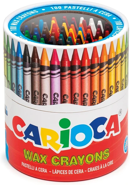 Carioca Wax Yıkanabilir Pastel Boya Kalemi 100'Lü ürün görseli 1
