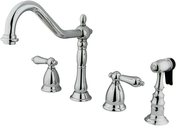 Brass Ks1791Albs Heritage Yaygın Mutfak Bataryası, 8-1/2 ", Parlak Krom ürün görseli 1