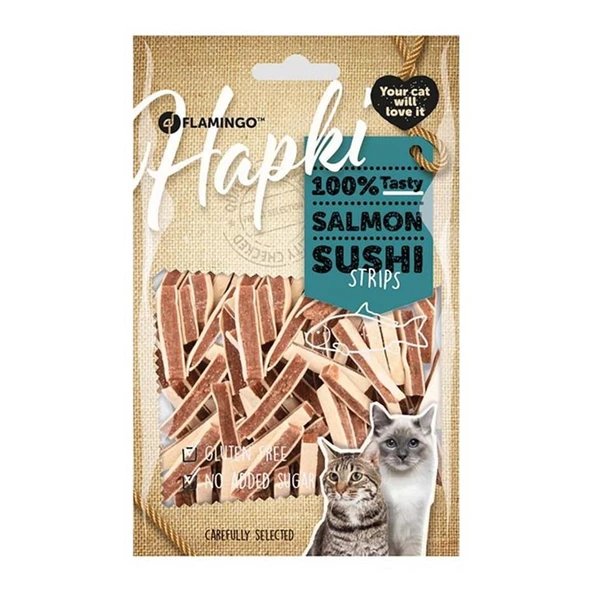 Flamingo Hapki Somon Alabalıklı Şerit Kedi Ödülü 85gr ürün görseli 1