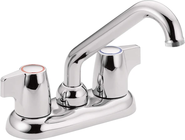 Moen 74998 Chateau İki Saplı 4 İnç Centerset Programı Veya Çamaşır Lavabo Bataryası, Krom ürün görseli 1