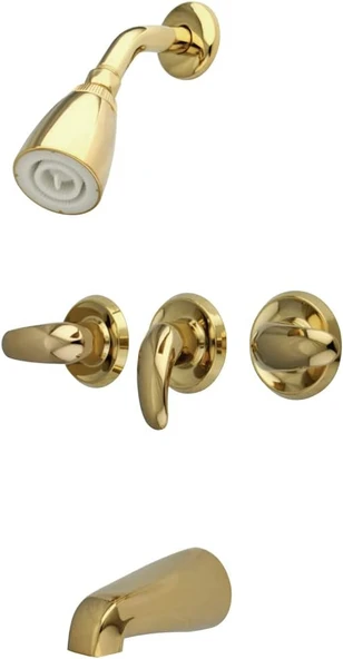 Brass Kb6232Ll Eski Küvet Duş Bataryası, Parlak Pirinç, 5 İnç Borulu Erişim ürün görseli 1