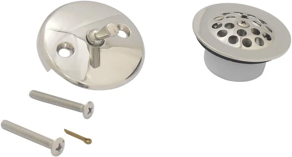 Brass Dtl5305A6 Izgara Küvet Tahliye Kiti, Cilalı Nikel ürün görseli 1