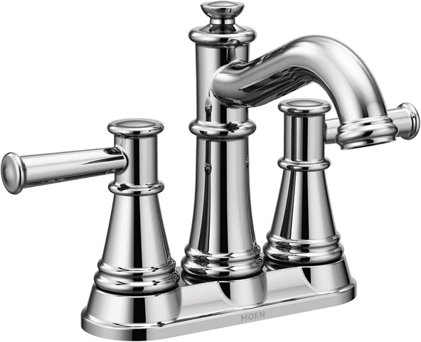 Moen 6401 Belfield İki Kulplu Centerset Banyo Bataryası, Krom ürün görseli 1