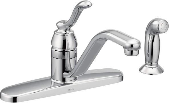 Moen 7051 Krom Tek Saplı Mutfak Bataryası ürün görseli 1