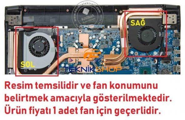 Monster Abra A5 V12.1.5, A5 V12.1.6 Notebook Fan (Sağ) nf-kr50932-158752 ürün görseli 1