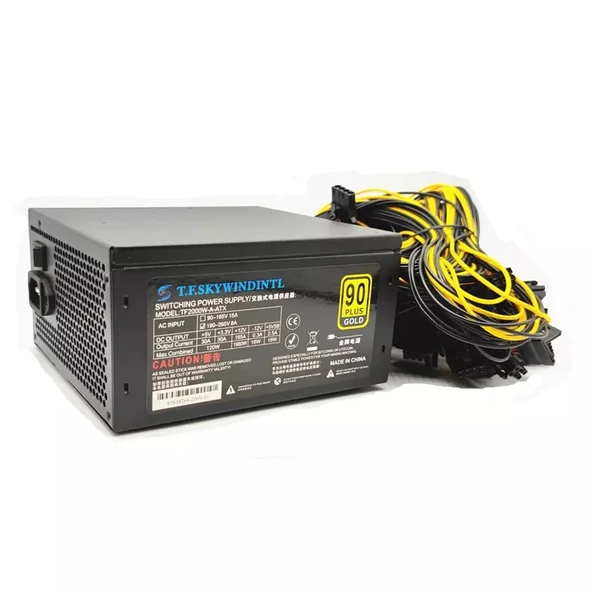 BTC TF2000W-A-ATX 2000W Power Supply Güç Kaynağı (Bitcoin Crypto Mining Ethereum Mining) ürün görseli 1