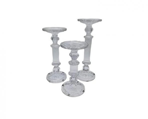 Crearthome 3lü Sütun Cam Mumluk 25-30-35 cm Kermanhome1 ürün görseli 1