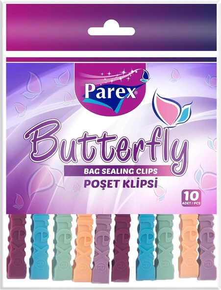 Parex Butterfly Poşet Klipsi 10'Lu ürün görseli 1