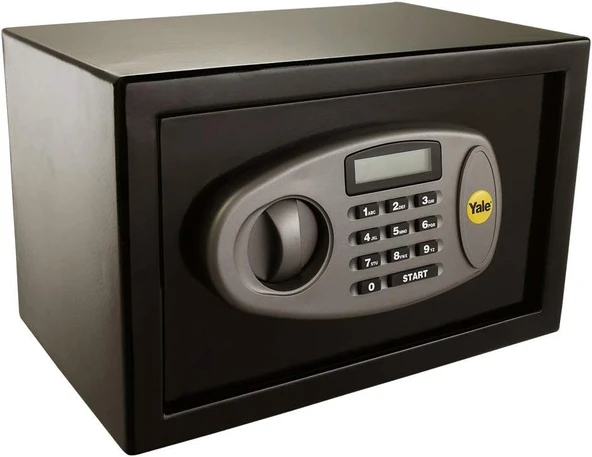 Yale Lcd Ekranlı Orta Boy Kasa Y-Ms0000Nfp - Standart Güvenlik -Master Şifre - 2 Adet 6 Şifeli Anahtar - 25 X 35 X 25 Cm - Siyah ürün görseli 1