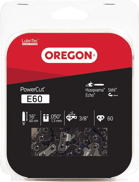 Oregon E60 Powercut 40 Cm (16 Inç) Testere Zinciri, Husqvarna, Stihl, Ile ürün görseli 1