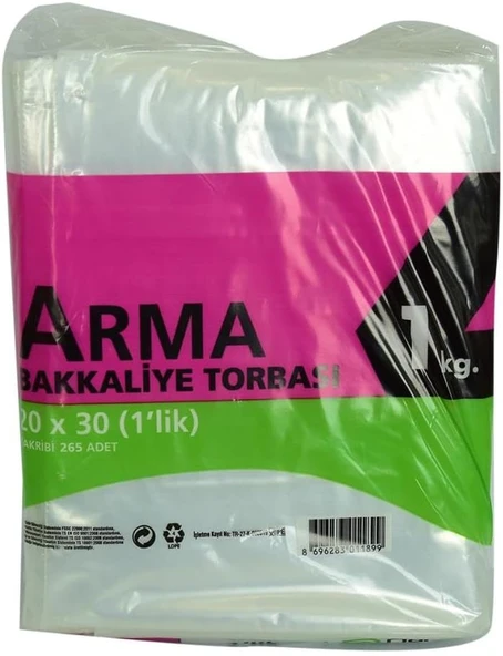 Plastik Şeffaf Bakkaliye Poşeti 20 X 30Cm (1 Kiloluk) 1Kg ürün görseli 1