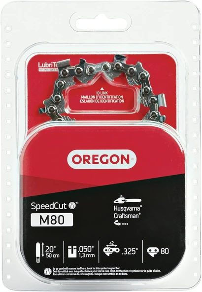 Oregon M80 Speedcut 50 Cm Motorlu Testere Zinciri, Husqvarna, Craftsman Için Uygundur ürün görseli 1