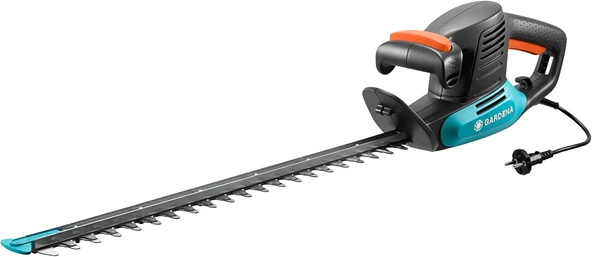 Gardena Easycut 500/55 Elektrikli Çalı Budama Makası: 500 W Motor Gücüne Sahip Elektrikli Çit Budama Makinesi, 55 Cm Uzunluğu, Mm Açıklığı, Ergonomik Sap Darbe Koruması (9832-20) ürün görseli 1