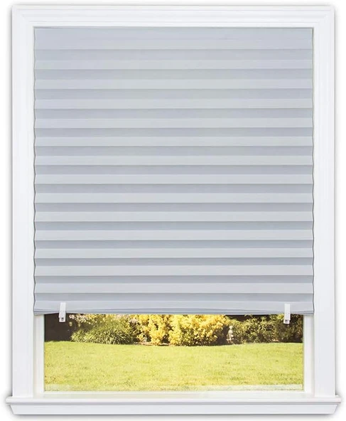 Redi Shade 1614098 Pileli Karartma Pencere Gölge (6 Adet), 91,4 X 182,9 Cm Gri, 1614197 ürün görseli 1