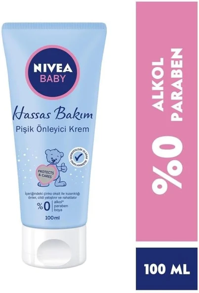 Baby Pişik Önleyici 100 Ml, Hassas Bebek Cilt, Bebek Bakımı,Panthenol Ile Cilt Tahrişi Önler,%0 Alkol,%0 Paraben ürün görseli 1