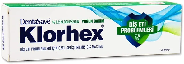 Dentasave Klorhex Di̇ş Macunu 75 Ml - %0,2 Yoğun Bakim & Di̇ş Eti̇ Problemleri̇ ürün görseli 1