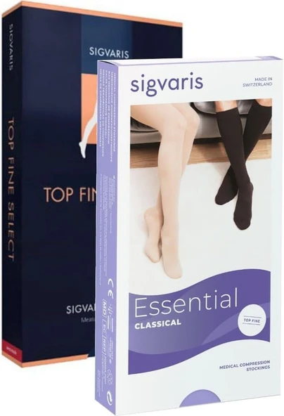 Sigvaris Essential Classical (Topfine Select-Eski Ismi) / Diz Altı / Orta Basınç / Burun ürün görseli 1