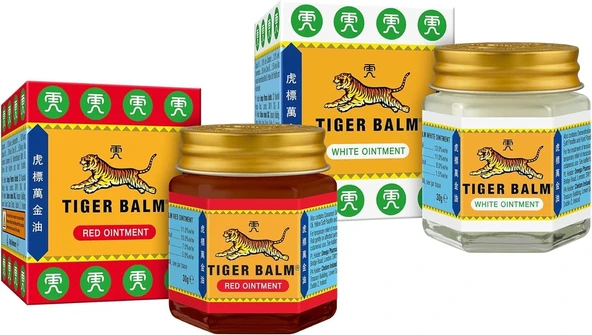 Tiger Balm Kaplan Balsamı Kırmızı Merhem 30G/Kavanoz Beyaz Merhem 30G/Kavanoz ürün görseli 1