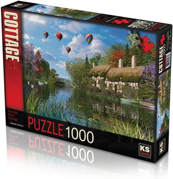 Ks Ks Puzzle 1000 Parça Old River Cottage Renkli 1+ ürün görseli 1