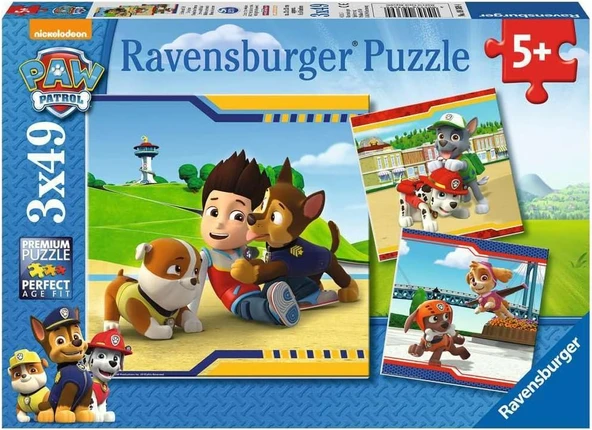 Ravensburger 3X49 Parça Puzzle Paw Petrol Kahramanları ürün görseli 1