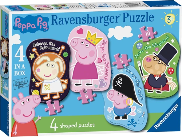 Ravensburger 4/6/8/10P Puz Peppa Pig Yapboz ürün görseli 1
