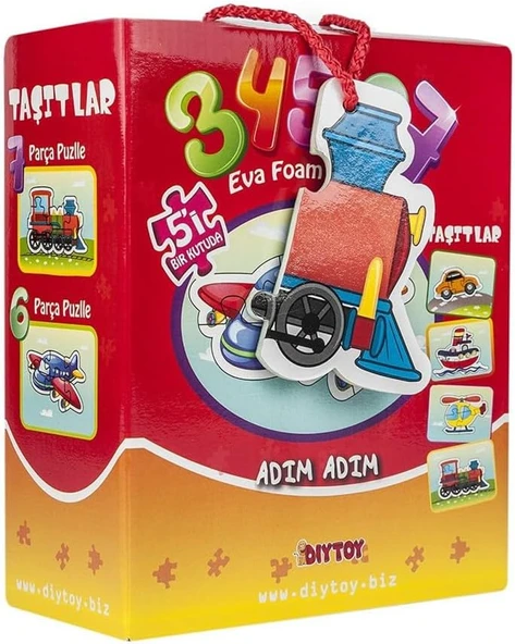 8742 Kut.Puzzle Taşitlar 3 4 5 6 7 ürün görseli 1