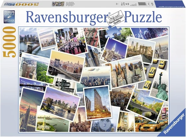 Ravensburger Puzzle 17433 New York – The City Never Sleeps ürün görseli 1