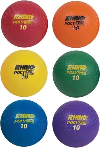 Champion Sports Rhino Poly Oyun Alanı Topu Seti, 10.7Cm Çap, Çok Renkli ürün görseli 1