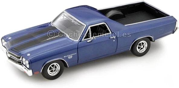 Motormax 1970 Chevy El Camino Ss 396 1/24 Lacivert Model Araba ürün görseli 1