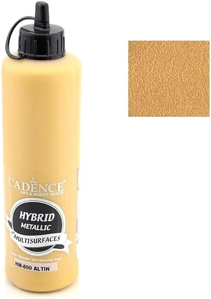 Cadence Hybrid Multisurface Metalik Boya 500 Ml. Hm-800 Altin ürün görseli 1
