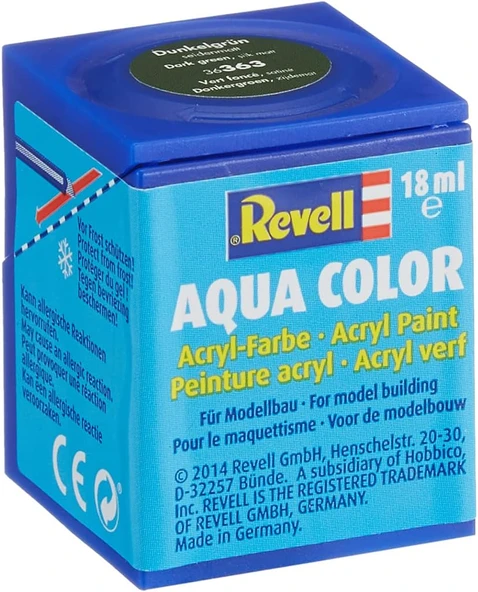 Revell - Su Bazlı Maket Boyası Koyu Yeşil İpek Ml (36363) ürün görseli 1