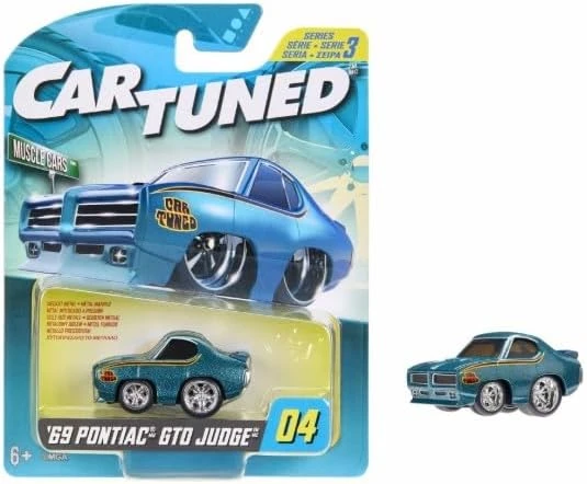 Mgae Cartuned S3 1969 Pontiac Gto Judge, Muscle Araba, Diecast Metal Gövde, Koleksiyon Arabası ürün görseli 1