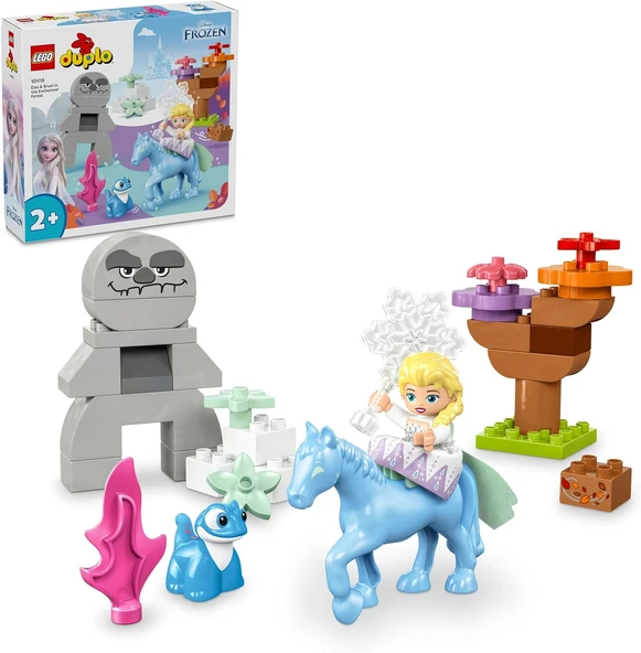 Lego® Duplo │ Elsa Bruni Büyülü Ormanda 10418, 2 Yaş Üzeri Çocuklar Için Elsa Bebek Figürü İçeren Eğitici Oyuncak Yapım Seti, 31 Parça ürün görseli 1