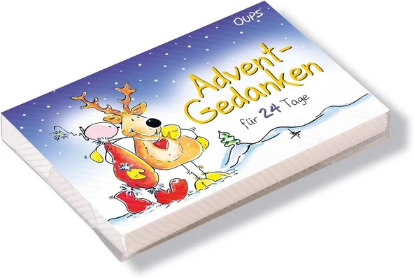 Oups Kärtchenbox: Adventgedanken: 24 Spruchkärtchen Für Die Adventzeit (Auch Als Adventkalender Geeignet) ürün görseli 1