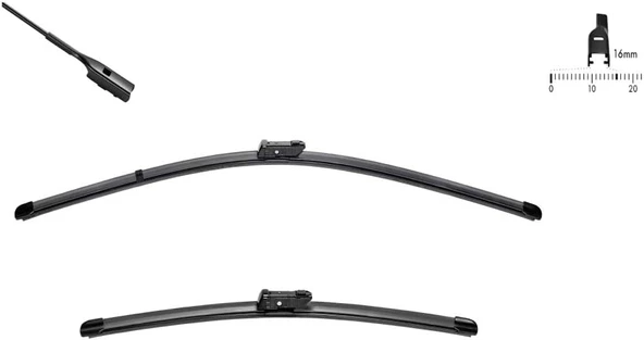 Valeo Swf Das Set Silecek Seti Audi A5 Cabrio (2020 Sonrası), Audi Tt (2018 Sonrası), Porsche Panamera (2020-2023) (600+520 Mm) 119461 ürün görseli 1