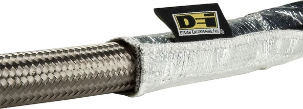 Engineering 010405 Isı Örtüsü 1/2 "- 1-1/4" Kimlik X 3Ft Üstün Isı Koruması Için Alüminize (Kanca Halka Kapatma Ile) ürün görseli 1