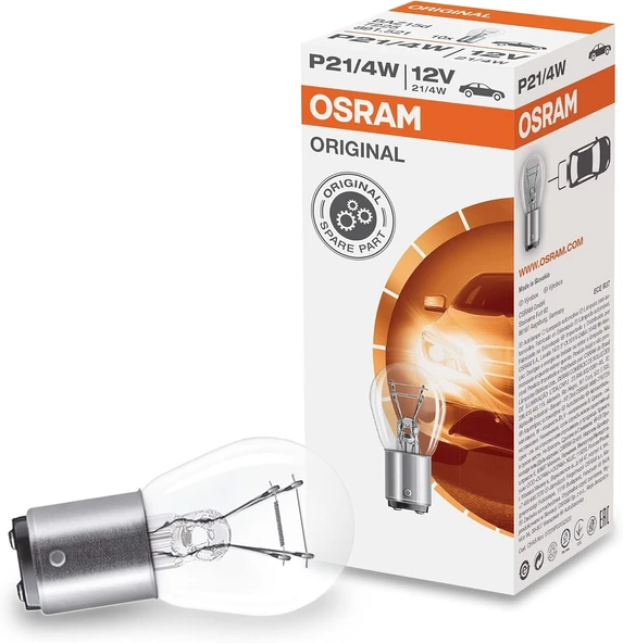 Ampul 12V 1016 Stop 21/4W Yakin Tirnak Çift Duy - 7225.Tp ürün görseli 1