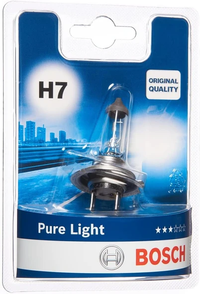 Ampul Pure Light 12V H7 55 W Px26D Tekli Jiletin Paket Dacia Duster 1.6 Sce 15-18 ürün görseli 1