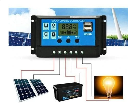 Güneş Paneli Solar Akü 12V 24V 10 Amper ürün görseli 1