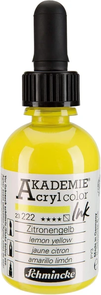 Schmincke Akademie Akrilik Mürekkep 50 Ml Lemon Yellow ürün görseli 1