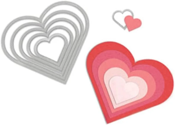 Sizzix Framelits 6'Lı Kesim Kalıbı Seti - 2.2Cm Ile 11.4Cm Arası ürün görseli 1