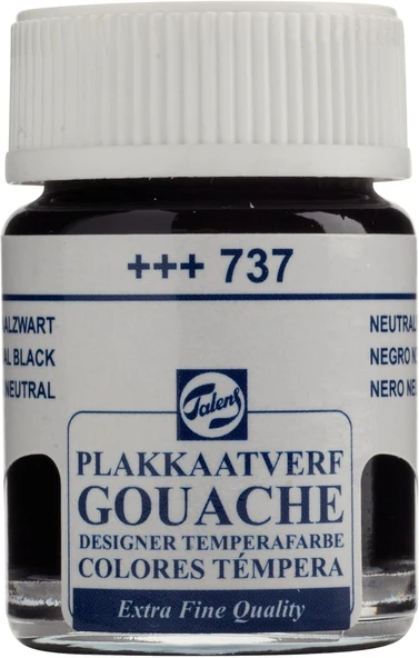 Talens Guaj Boya 16 Ml - Neutral Black 737 ürün görseli 1