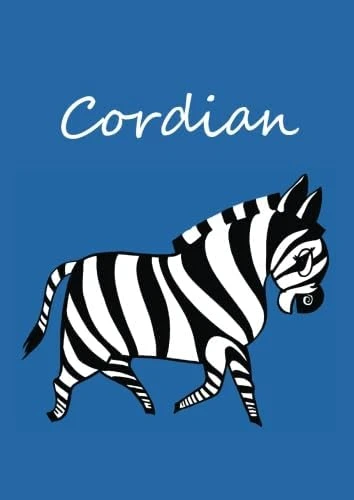 Cordian: Individualisiertes Malbuch / Notizbuch / Tagebuch - Zebra - A4 - Blanko ürün görseli 1