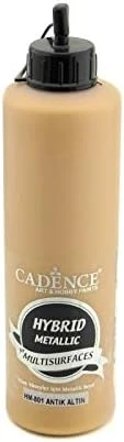 Cadence Hybrid Multisurface Metalik Boya 500 Ml. Hm-801 Anti̇k Altin ürün görseli 1