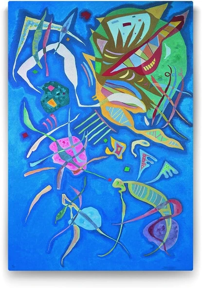 Wassily Kandinsky - Silent Harmony Tablosu - 100X140Cm ürün görseli 1